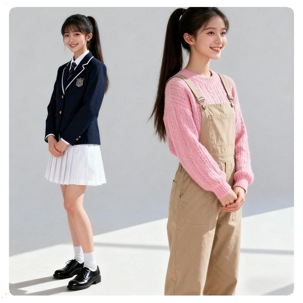定制校服與常服對比